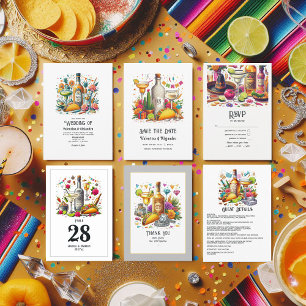 Tacos and Tequila Mexican Fiesta Wedding Save The Date