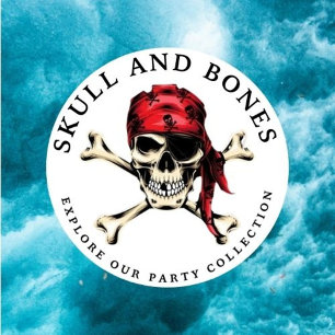 Pirate Ship Skulls Wrapping Paper 