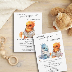 Little Phoenix  Magical Mythology Baby shower Invitation