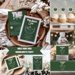 Cocktails And Country Clubs Bachelorette Itinerary Invitation