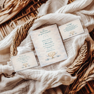 Love Match Tennis Bridal Shower Invitation