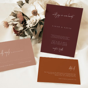 Simple Wedding Ceremony Program & Day Timeline
