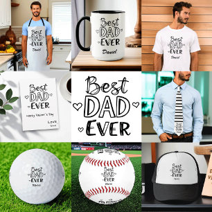 Best Dad Ever   Doodle Personalized Father's Day Apron