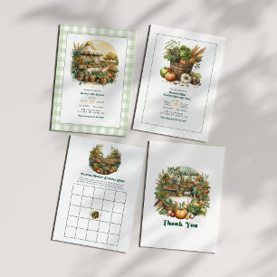 Locally Grown – Farmers Market Birthday Party Acrylic Invitations