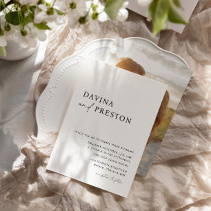 Contemporary Script  QR Code Wedding ATTIRE  Enclosure Card