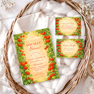 Locally Grown Garden Baby Shower Invitation