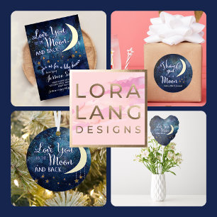 To the Moon and Back Thank You Cards