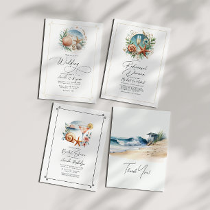 Coastal Chic Beach Wedding Menu