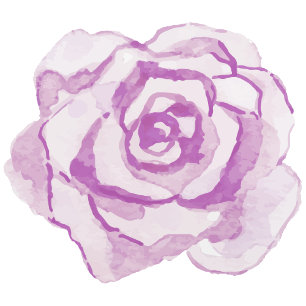 Purple Watercolor Rose   Wedding Reception Insert Invitation