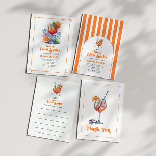 Chic Love at First Spritz Bridal Shower Invitation