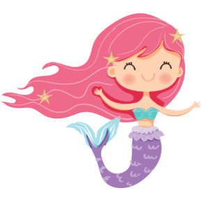 Mermaid Pink Purple Birthday Party Thank You Invit Invitation
