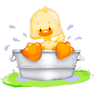 Invitation Canard dans un bain N'importe quel Baby shower pou