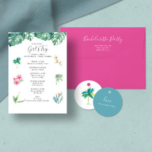 Enveloppes d'adresse de retour Bachelorette rose