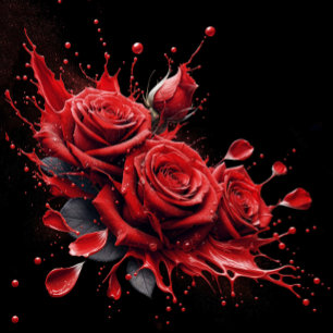 Elegant 30th Birthday - Roses in Bloom Thank You Card