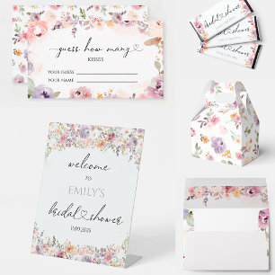 Elegant Wildflowers Love is sweet bridal shower Poster