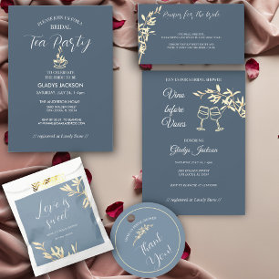 Timeless flowers "He popped the question"  Favor Box