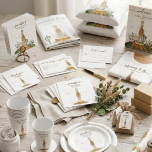 Alpaca Baby Shower New Mommy Diaper Raffle Enclosure Card