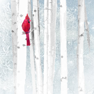 Christmas Wishes Red Cardinal for Pastor Holiday Card