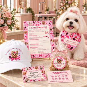 Blush Pink Dog Groomer Pet Stylist Apron