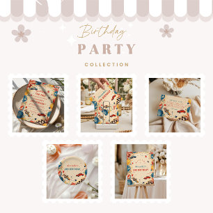 Vintage Race Car Two Fast Birthday Invitation