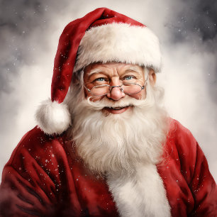 Santa Claus Christmas Large Clock