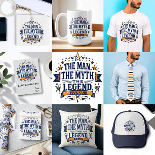 The Man The Myth The Legend   Custom Father's Day Wrapping Paper