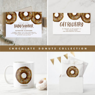 Watercolor Chocolate Sprinkle Doughnut Birthday Classic Round Sticker