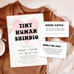 Carte D'accompagnement Livres De Baby shower Modernes Neutres Sur Le Genr