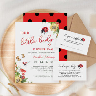 Our Little Lady Is On The Way Baby Shower Invitation