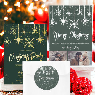 gold snow gala elegant christmas corporate holiday
