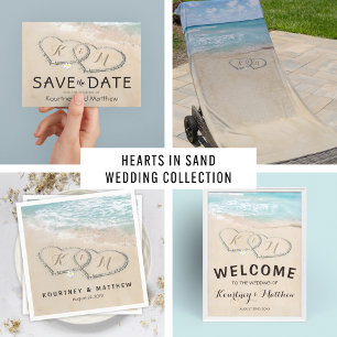 Tropical Beach All in One Wedding Invite