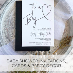 Invitations Rustic Boy Baby Shower