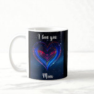 Colorful I Love You Mom Coffee Mug / Taza Mamá