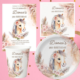Horses pony themed gifts ceramic ornament