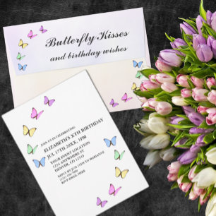 Colourful Butterflies Birthday Envelope