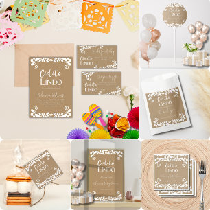 Cielito Lindo Talavera Mexican Fiesta Baby Shower Invitation