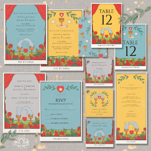 Vintage Tarot Deck Divination Mystical Wedding   Table Number