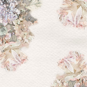 Delicate Watercolor Floral Wedding Menu