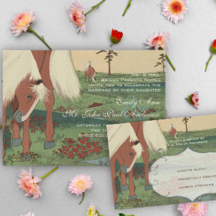 Brown Swirl Vintage Chandelier  Damask Your Photo Invitation