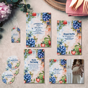 Berry Sweet  Wild Berries & Flowers  Diaper Raffle Enclosure Card