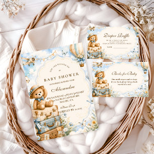 Enchanted Teddy Bear Travel Diaper Raffle Enclosure Card