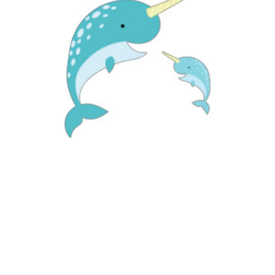 Narwhal Baby Shower Pink Girl Whale Invitation