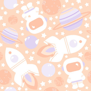 Space Girl Two the Moon Rocket Ship Party Invite