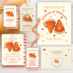 Little cutie Pumpkin Pie Autumn Baby shower Invitation