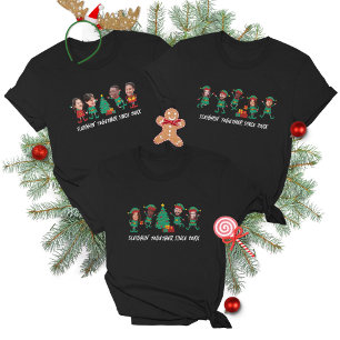 Personalized Funny Face Photo Christmas Elf Holiday Card