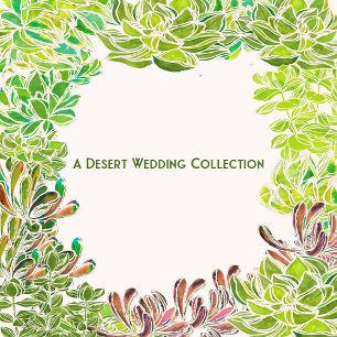 Desert Themed Wedding Customizable Invitation