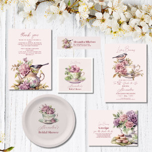 Love is Brewing Tea Party Bridal Shower  Label