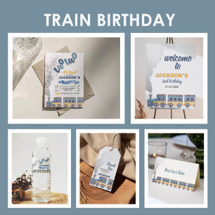 Train Birthday Invitation Chugga Chugga Two Two
