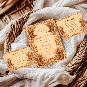 Rustic Western Cowgirl Bridal Shower Invitation