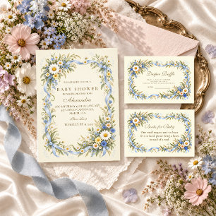 Carte D'accompagnement Tirage au sort de couches pour Baby Shower Daisy W